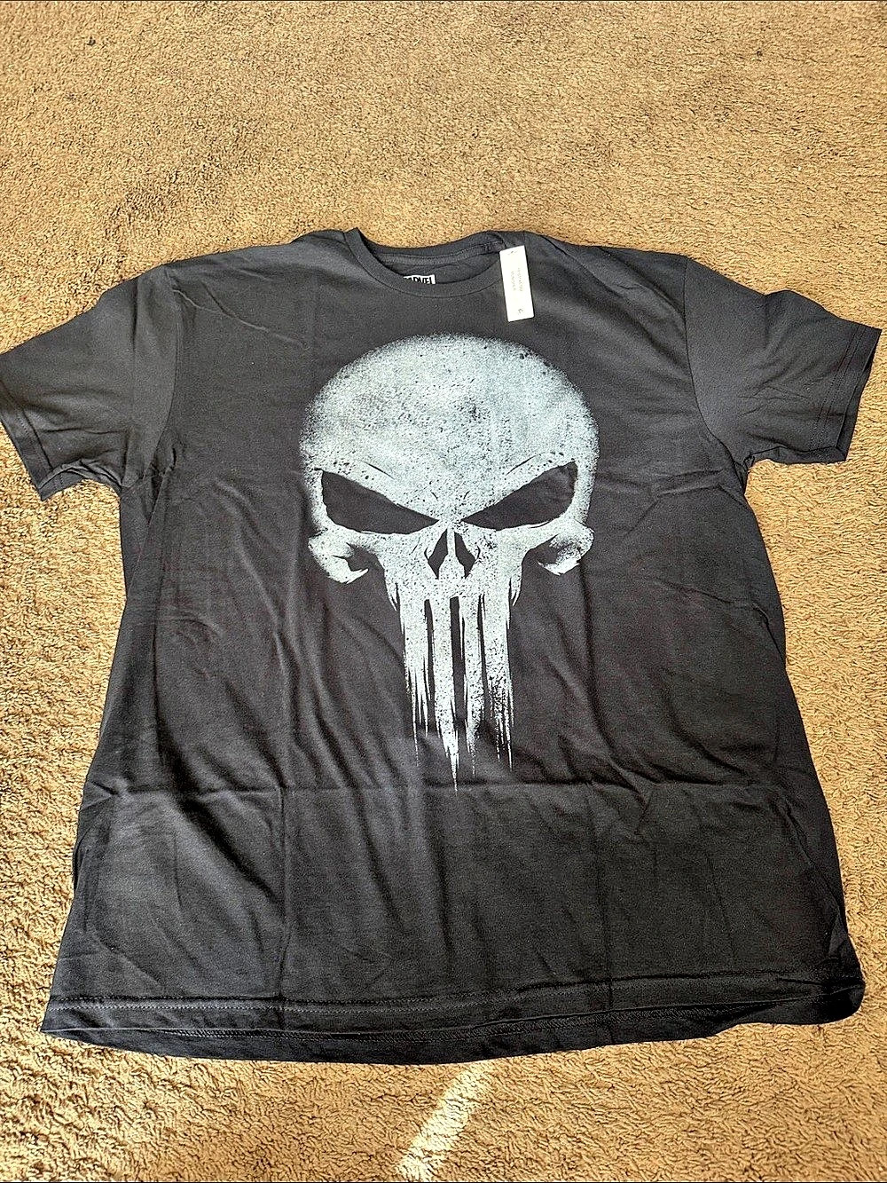 Marvel The Punisher Graphic Tee Black XL Like New